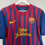 Shop 2011/12 BARCELONA FABREGAS #4 HOME SHIRT (M) NIKE, classic football shirts, vintage football shirts & retro soccer jerseys at Cult Kits