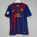 Shop 2011/12 BARCELONA FABREGAS #4 HOME SHIRT (M) NIKE, classic football shirts, vintage football shirts & retro soccer jerseys at Cult Kits