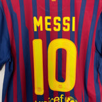 Shop 2011/12 BARCELONA MESSI #10 HOME SHIRT (L) NIKE, classic football shirts, vintage football shirts & retro soccer jerseys at Cult Kits