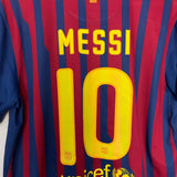 Shop 2011/12 BARCELONA MESSI #10 HOME SHIRT (L) NIKE, classic football shirts, vintage football shirts & retro soccer jerseys at Cult Kits