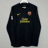 Shop 2011/12 BARCELONA MESSI #10 L/S AWAY SHIRT (L) NIKE, classic football shirts, vintage football shirts & retro soccer jerseys at Cult Kits