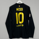 Shop 2011/12 BARCELONA MESSI #10 L/S AWAY SHIRT (L) NIKE, classic football shirts, vintage football shirts & retro soccer jerseys at Cult Kits