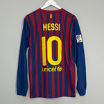 Shop 2011/12 BARCELONA MESSI #10 L/S HOME SHIRT (M) NIKE, classic football shirts, vintage football shirts & retro soccer jerseys at Cult Kits