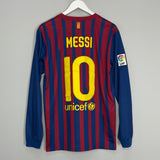 Shop 2011/12 BARCELONA MESSI #10 L/S HOME SHIRT (M) NIKE, classic football shirts, vintage football shirts & retro soccer jerseys at Cult Kits