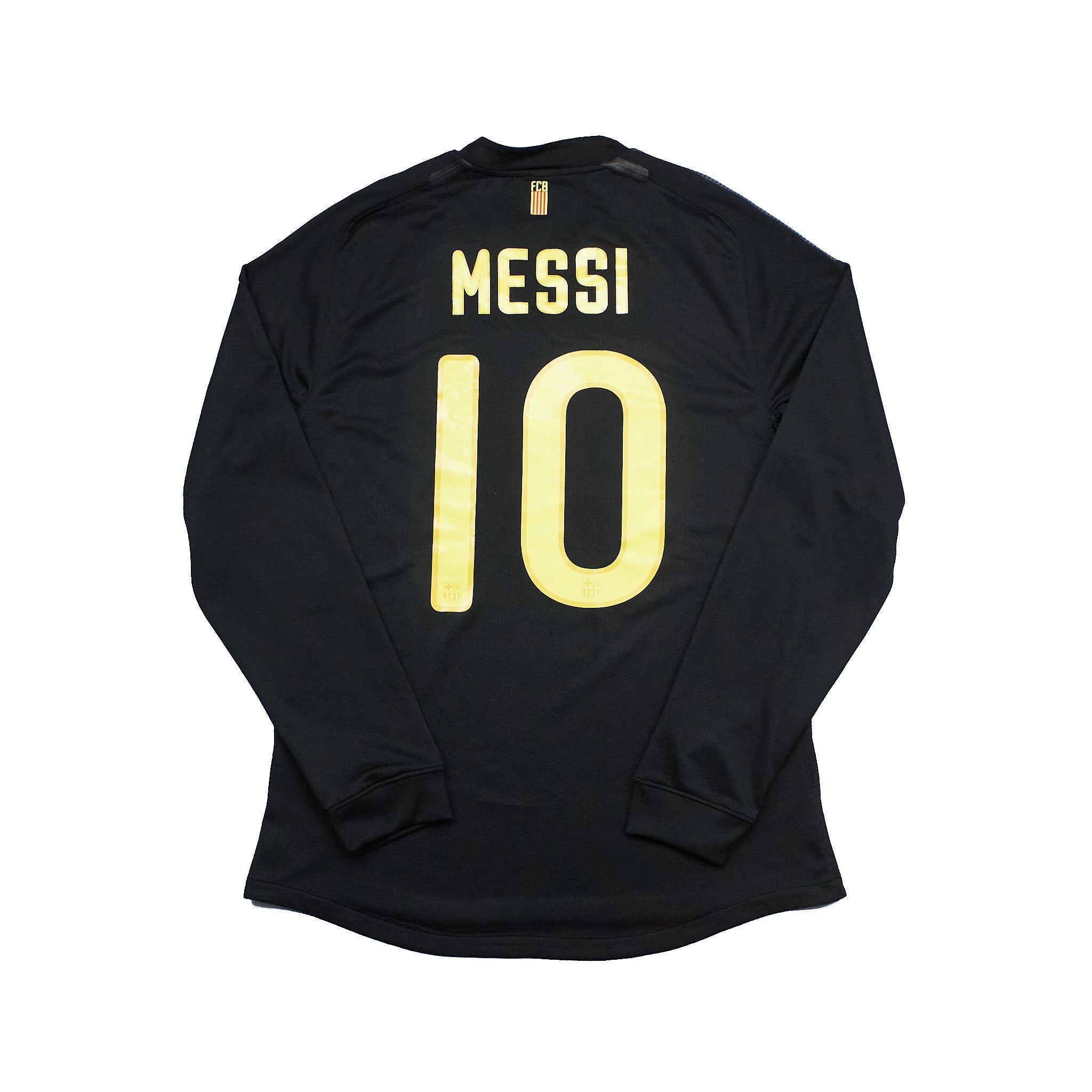 Buy 2011/12 Barcelona Messi 10 L/S *Player Issue* Away Shirt (L) Nike ~ Free worldwide shipping ~ Authentic Vintage Football Shirts from Cult Kits