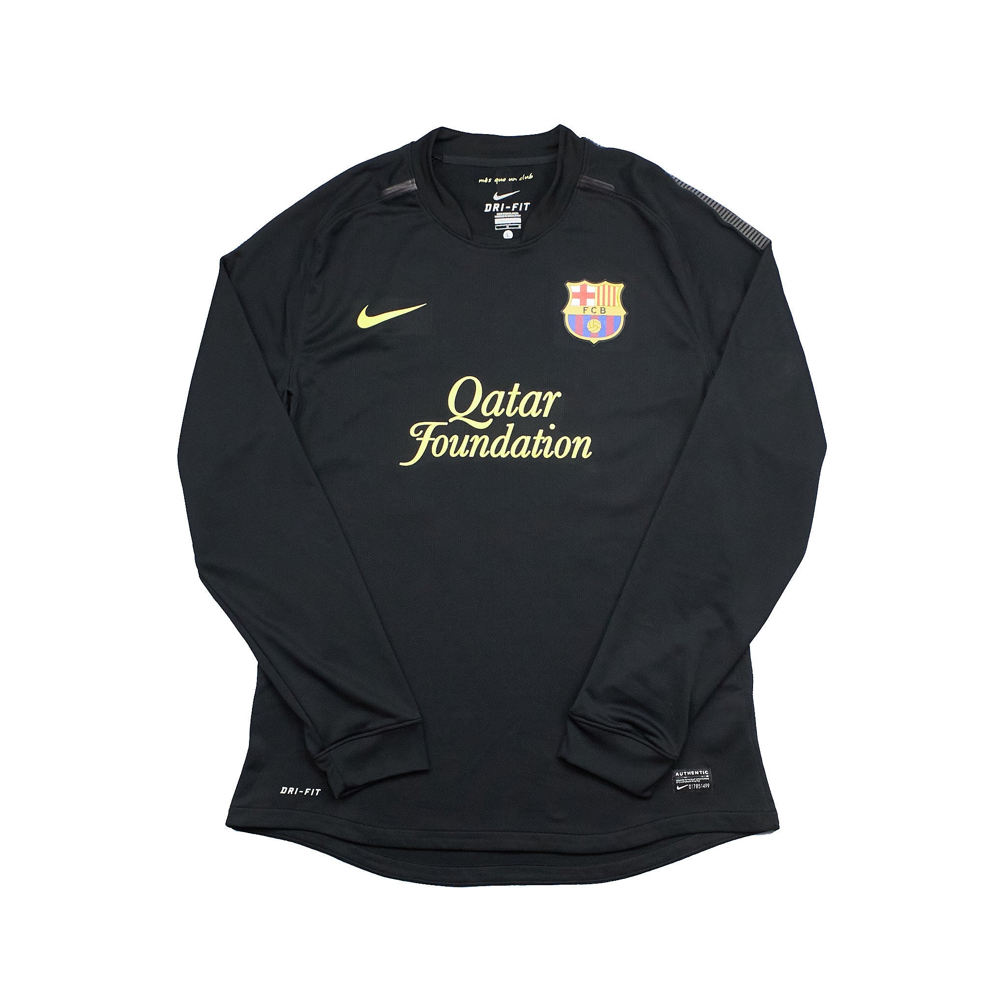 Buy 2011/12 Barcelona Messi 10 L/S *Player Issue* Away Shirt (L) Nike ~ Free worldwide shipping ~ Authentic Vintage Football Shirts from Cult Kits