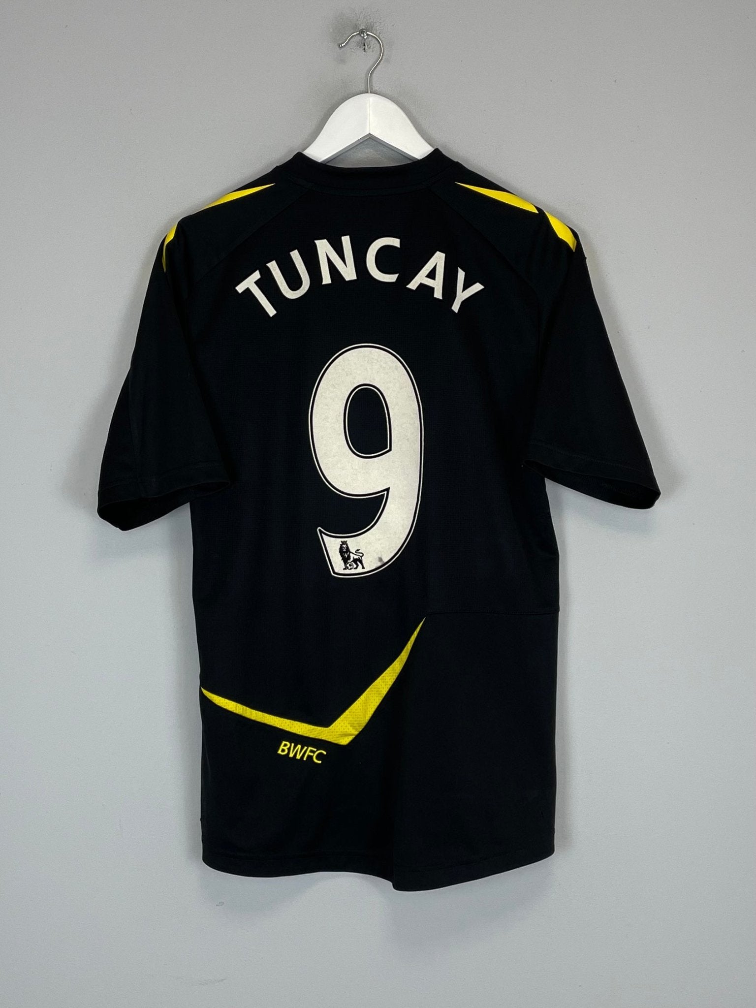 Shop 2011/12 BOLTON TUNCAY #9 AWAY SHIRT (M) REEBOK, classic football shirts, vintage football shirts & retro soccer jerseys at Cult Kits