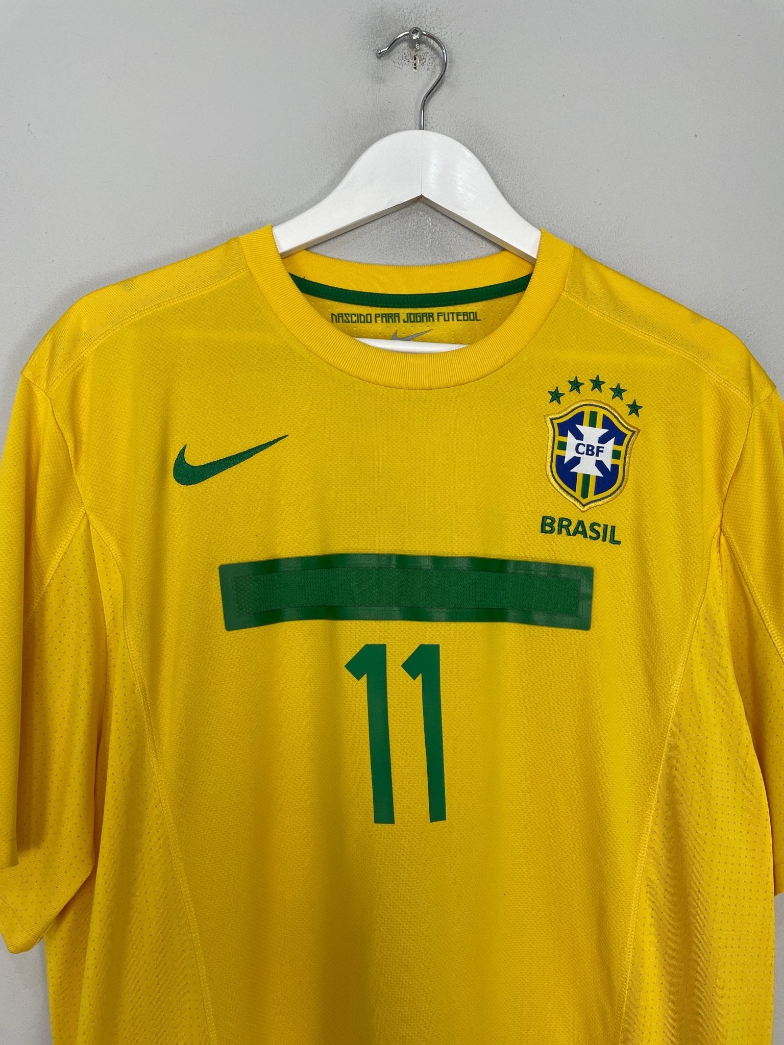 Shop 2011/12 BRAZIL NEYMAR JR #11 HOME SHIRT (XL) NIKE, classic football shirts, vintage football shirts & retro soccer jerseys at Cult Kits
