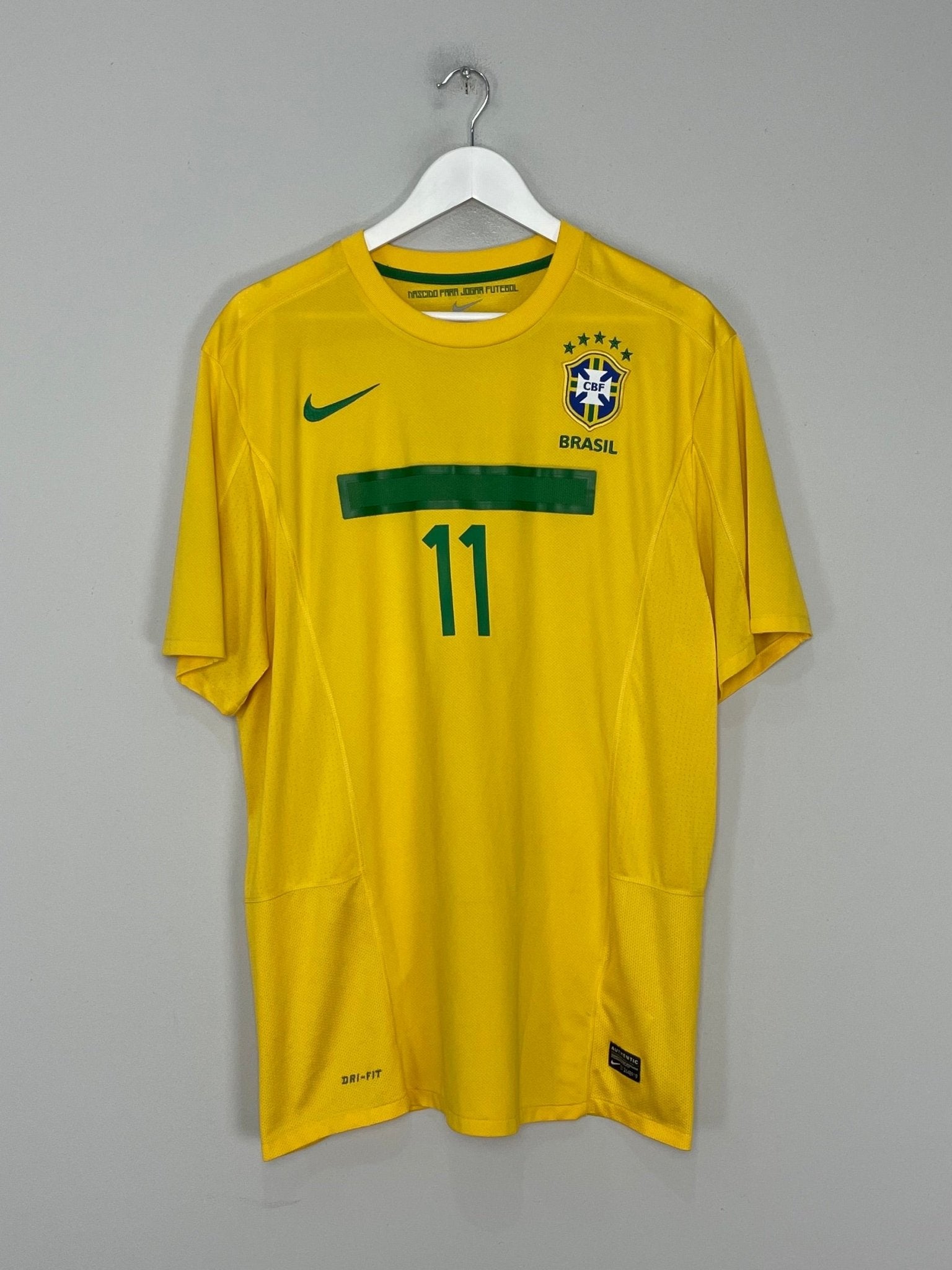 Shop 2011/12 BRAZIL NEYMAR JR #11 HOME SHIRT (XL) NIKE, classic football shirts, vintage football shirts & retro soccer jerseys at Cult Kits