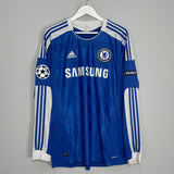 Shop 2011/12 CHELSEA DROGBA #11 C/L L/S HOME SHIRT (L) ADIDAS, classic football shirts, vintage football shirts & retro soccer jerseys at Cult Kits