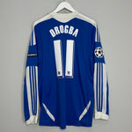 Shop 2011/12 CHELSEA DROGBA #11 C/L L/S HOME SHIRT (L) ADIDAS, classic football shirts, vintage football shirts & retro soccer jerseys at Cult Kits