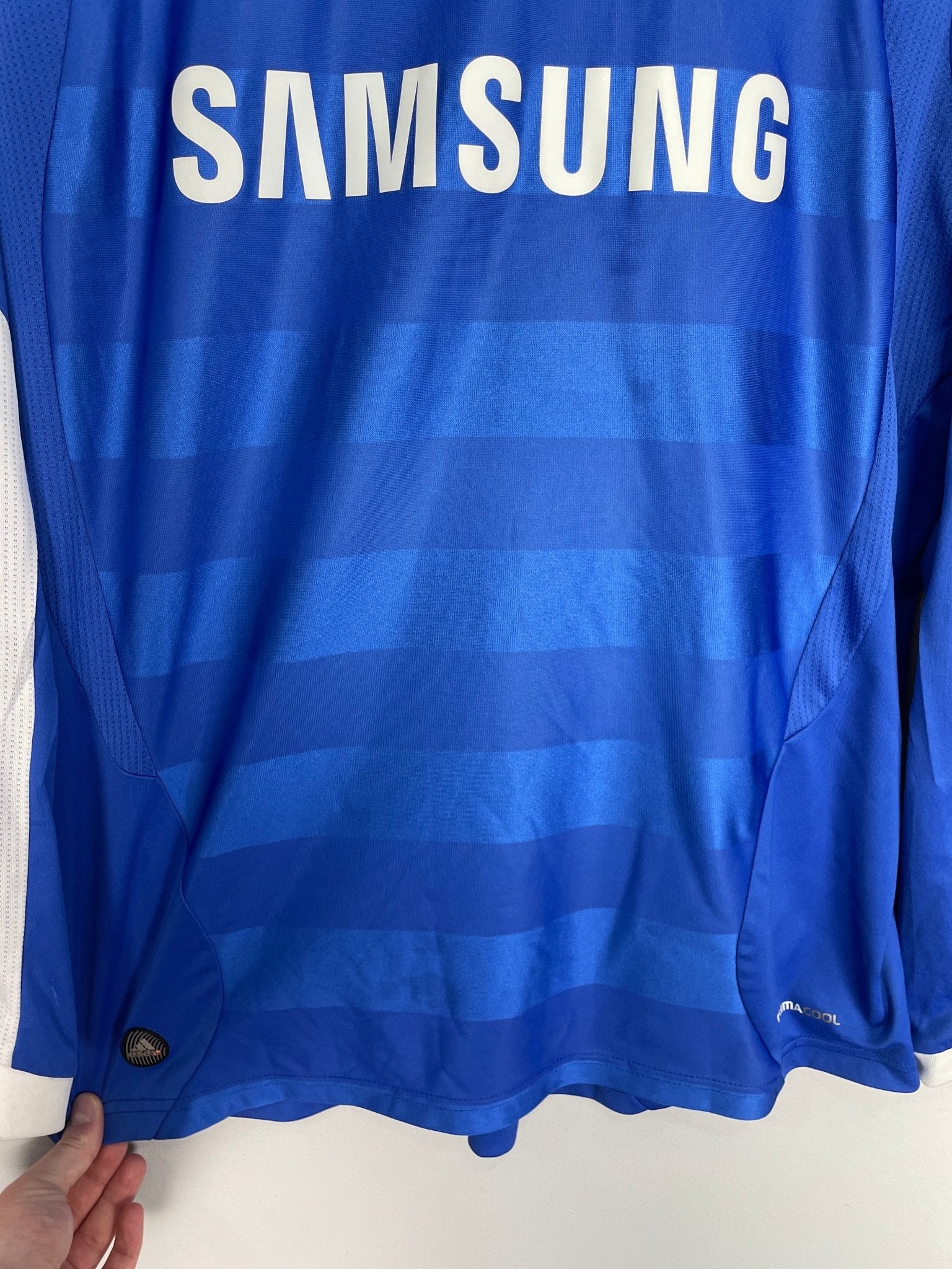 Shop 2011/12 CHELSEA DROGBA #11 C/L L/S HOME SHIRT (L) ADIDAS, classic football shirts, vintage football shirts & retro soccer jerseys at Cult Kits
