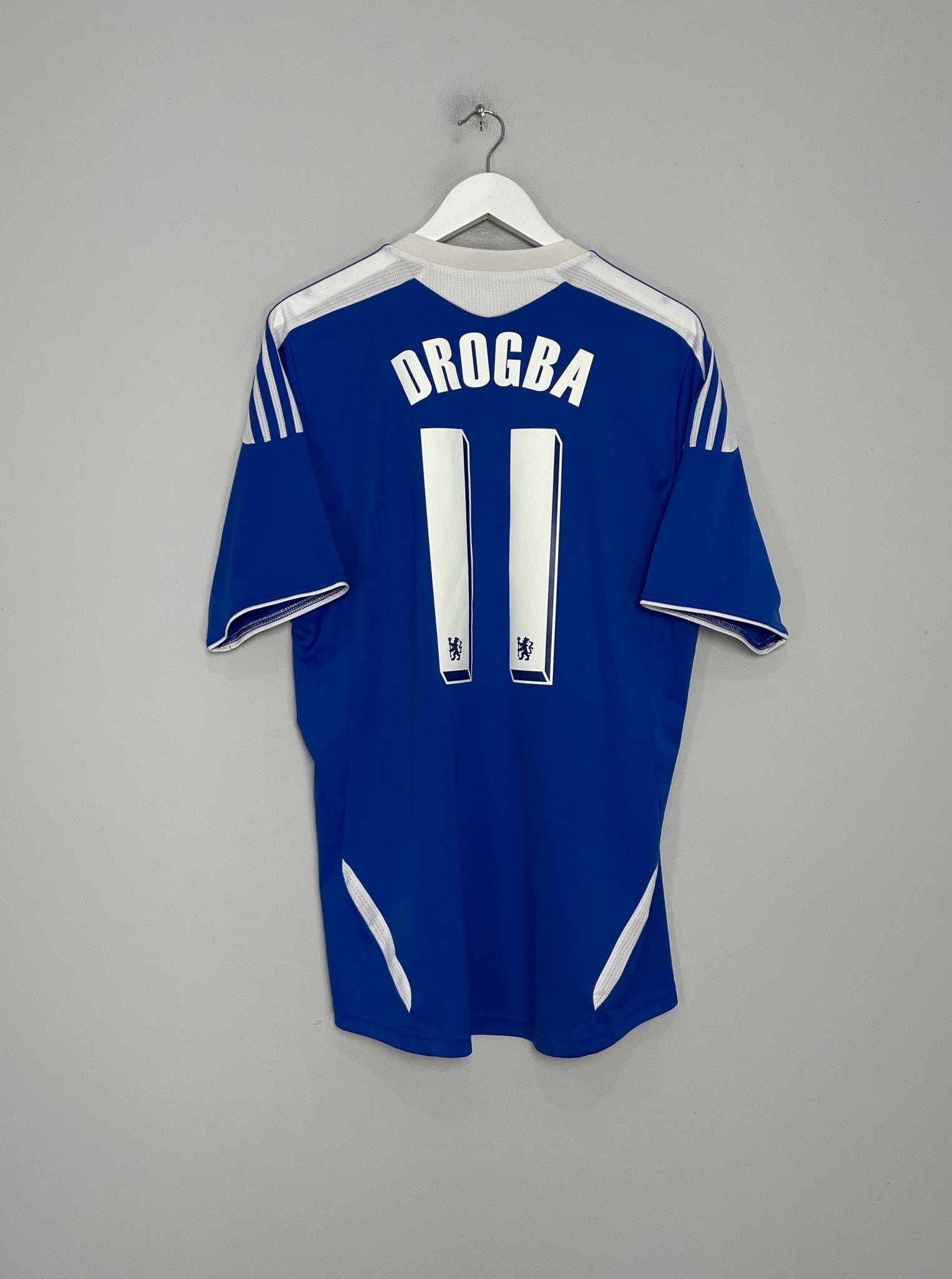 Shop 2011/12 CHELSEA DROGBA #11 HOME SHIRT (L) ADIDAS, classic football shirts, vintage football shirts & retro soccer jerseys at Cult Kits