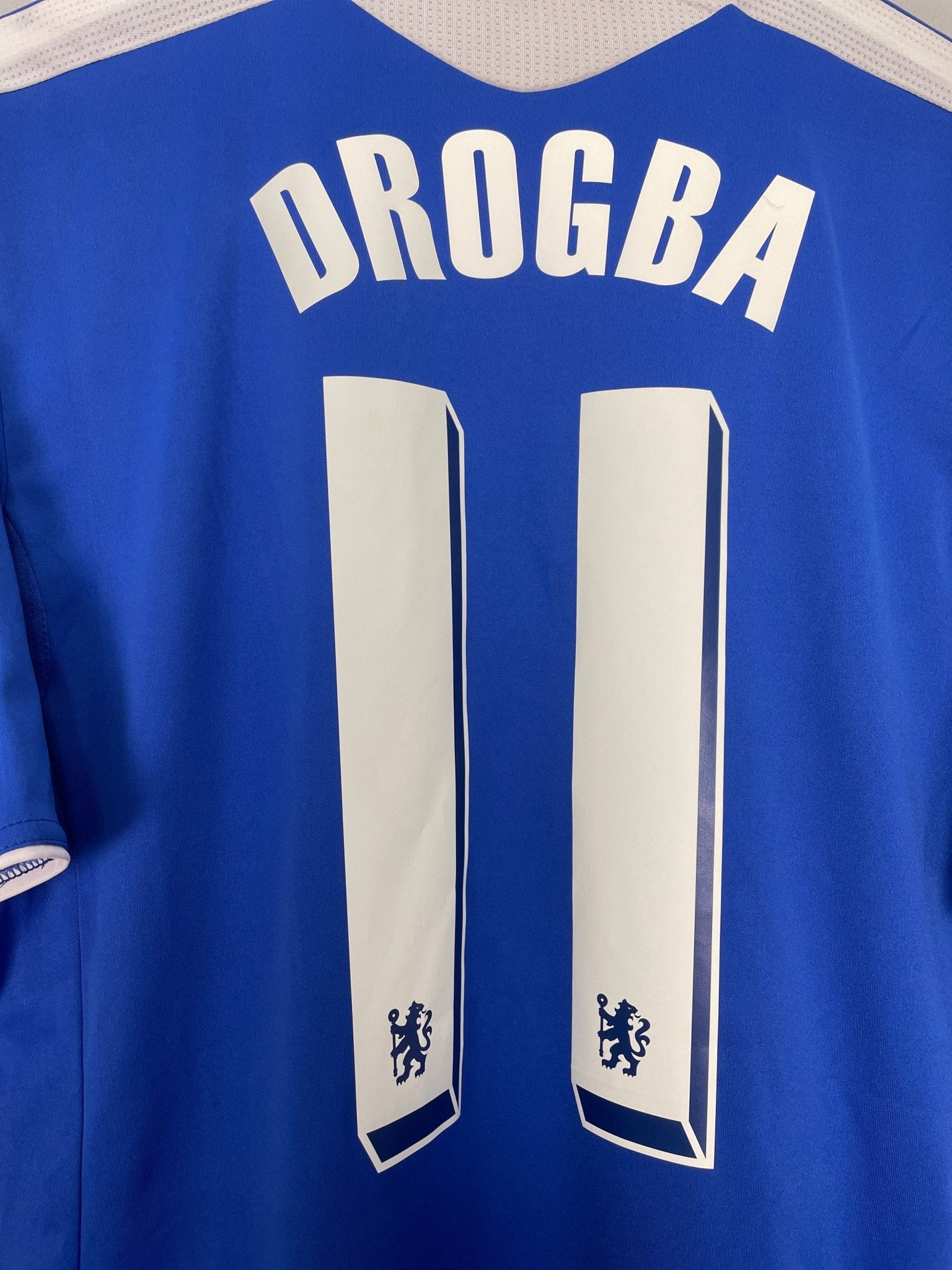 Shop 2011/12 CHELSEA DROGBA #11 HOME SHIRT (L) ADIDAS, classic football shirts, vintage football shirts & retro soccer jerseys at Cult Kits