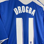 Shop 2011/12 CHELSEA DROGBA #11 HOME SHIRT (L) ADIDAS, classic football shirts, vintage football shirts & retro soccer jerseys at Cult Kits