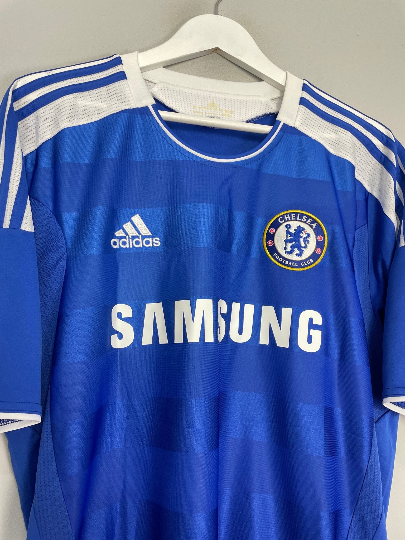 Shop 2011/12 CHELSEA DROGBA #11 HOME SHIRT (L) ADIDAS, classic football shirts, vintage football shirts & retro soccer jerseys at Cult Kits