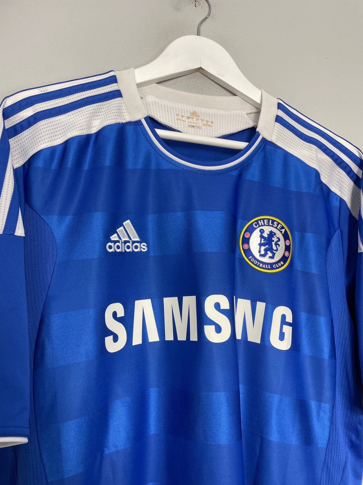Shop 2011/12 CHELSEA DROGBA #11 HOME SHIRT (L) ADIDAS, classic football shirts, vintage football shirts & retro soccer jerseys at Cult Kits