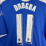 Shop 2011/12 CHELSEA DROGBA #11 HOME SHIRT (L) ADIDAS, classic football shirts, vintage football shirts & retro soccer jerseys at Cult Kits