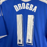 Shop 2011/12 CHELSEA DROGBA #11 HOME SHIRT (L) ADIDAS, classic football shirts, vintage football shirts & retro soccer jerseys at Cult Kits