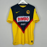 Shop 2011/12 CLUB AMERICA *SIGNED* HOME SHIRT (L) NIKE, classic football shirts, vintage football shirts & retro soccer jerseys at Cult Kits