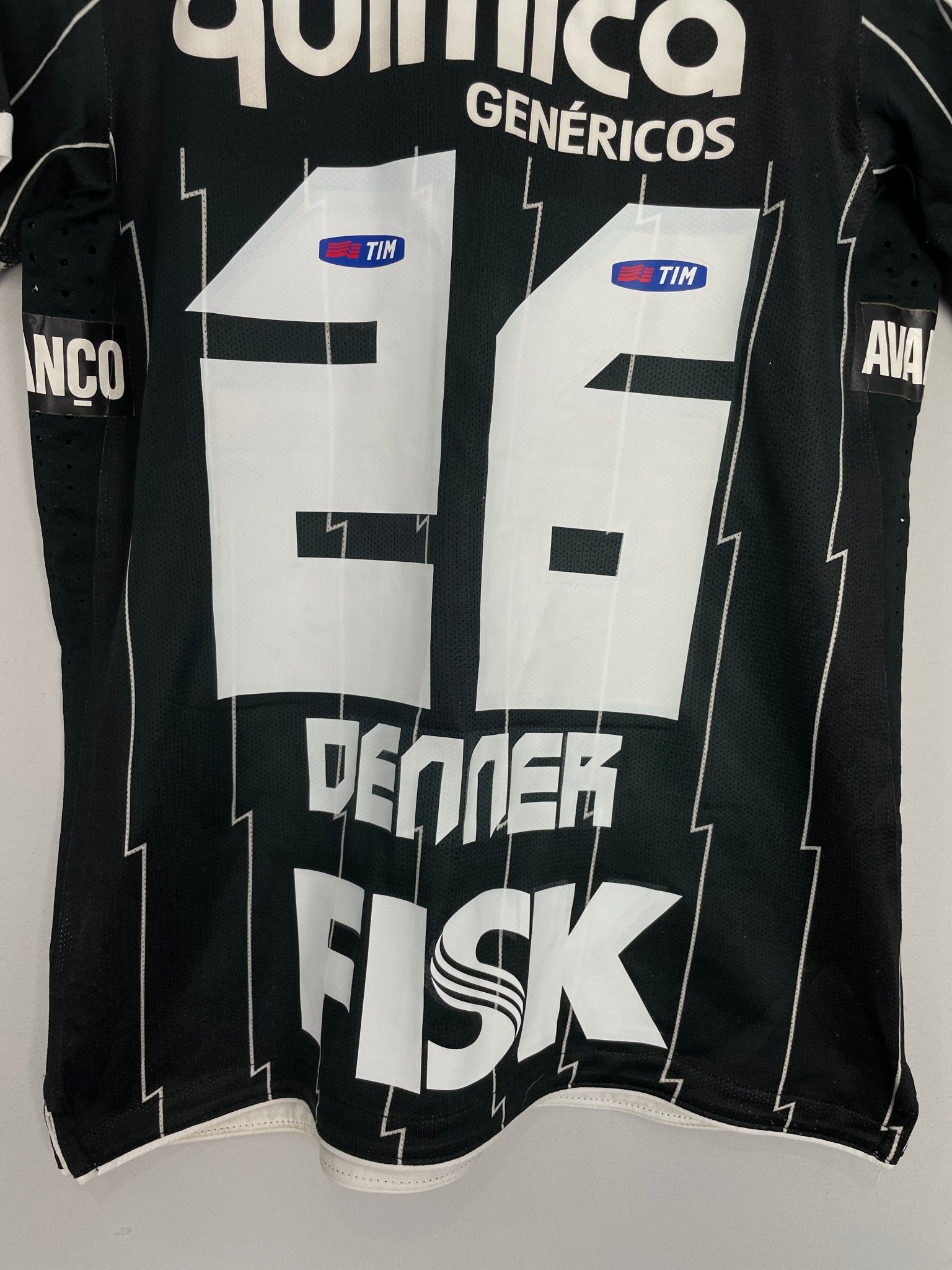 Shop 2011/12 CORINTHIANS DENNER #26 *PLAYER ISSUE* AWAY SHIRT (M) NIKE, classic football shirts, vintage football shirts & retro soccer jerseys at Cult Kits