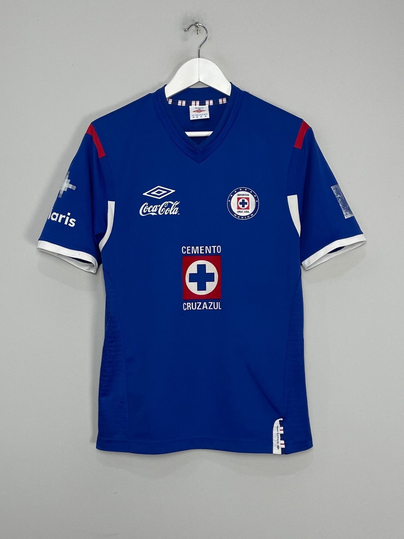 Shop 2011/12 CRUZ AZUL O.BRAVO #19 HOME SHIRT (M) UMBRO, classic football shirts, vintage football shirts & retro soccer jerseys at Cult Kits
