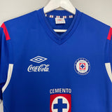 Shop 2011/12 CRUZ AZUL O.BRAVO #19 HOME SHIRT (M) UMBRO, classic football shirts, vintage football shirts & retro soccer jerseys at Cult Kits