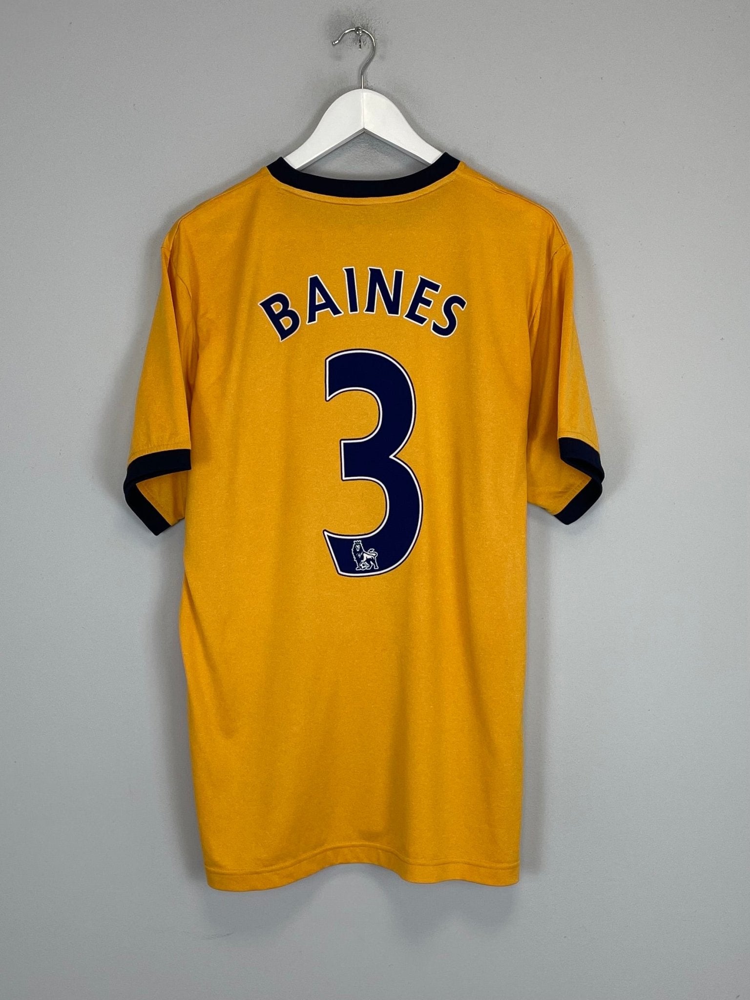 Shop 2011/12 EVERTON BAINES #3 AWAY SHIRT (L) LE COQ SPORTIF, classic football shirts, vintage football shirts & retro soccer jerseys at Cult Kits