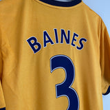 Shop 2011/12 EVERTON BAINES #3 AWAY SHIRT (L) LE COQ SPORTIF, classic football shirts, vintage football shirts & retro soccer jerseys at Cult Kits