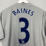 Shop 2011/12 EVERTON BAINES #3 THIRD SHIRT (L) LE COQ, classic football shirts, vintage football shirts & retro soccer jerseys at Cult Kits