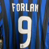 Shop 2011/12 INTER MILAN FORLAN #9 *BNWT* HOME SHIRT (M) NIKE, classic football shirts, vintage football shirts & retro soccer jerseys at Cult Kits