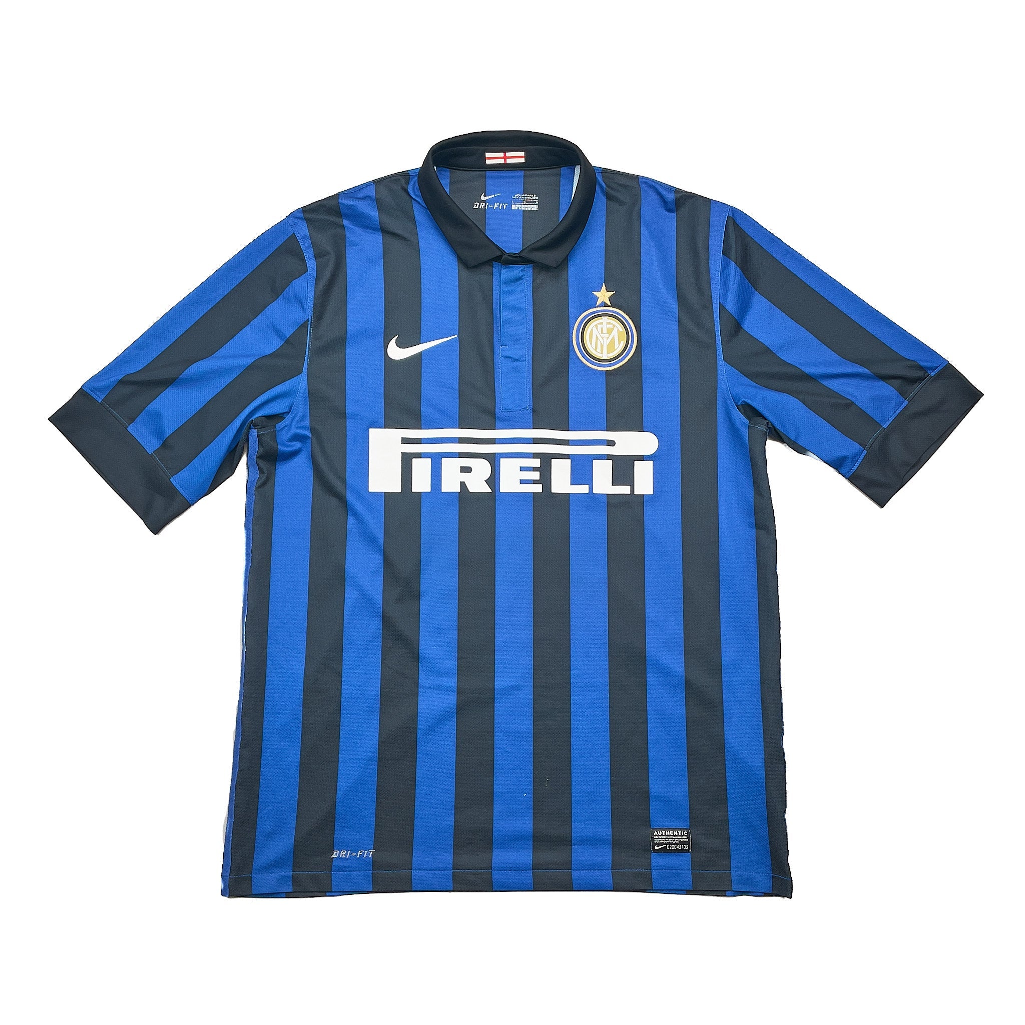 【オーセンティック仕様】2011-12　インテル　ミラノ　ユニフォーム Mサイズ INTER MILAN 2011 2012 HOME FOOTBALL SHIRT SOCCER JERSEY NIKE