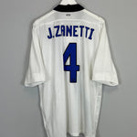 Shop 2011/12 INTER MILAN J.ZANETTI #4 AWAY SHIRT (XL) NIKE, classic football shirts, vintage football shirts & retro soccer jerseys at Cult Kits