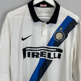 Shop 2011/12 INTER MILAN J.ZANETTI #4 AWAY SHIRT (XL) NIKE, classic football shirts, vintage football shirts & retro soccer jerseys at Cult Kits