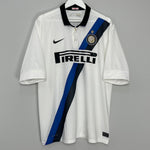 Shop 2011/12 INTER MILAN J.ZANETTI #4 AWAY SHIRT (XL) NIKE, classic football shirts, vintage football shirts & retro soccer jerseys at Cult Kits