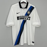 Shop 2011/12 INTER MILAN J.ZANETTI #4 AWAY SHIRT (XL) NIKE, classic football shirts, vintage football shirts & retro soccer jerseys at Cult Kits