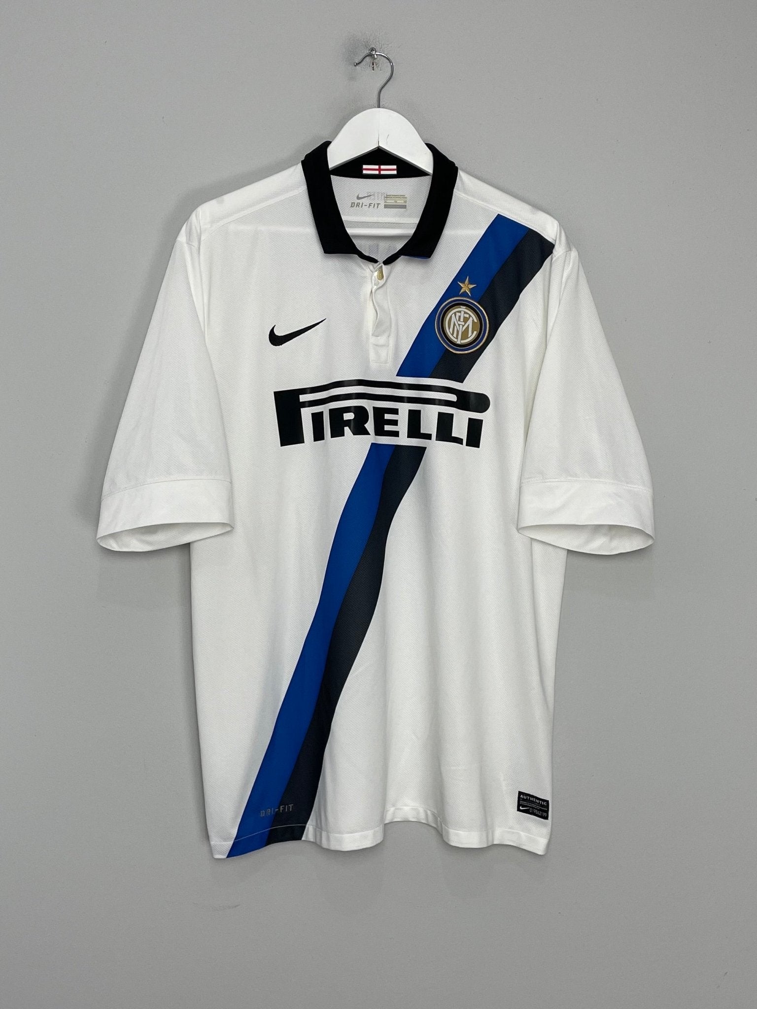 Shop 2011/12 INTER MILAN J.ZANETTI #4 AWAY SHIRT (XL) NIKE, classic football shirts, vintage football shirts & retro soccer jerseys at Cult Kits