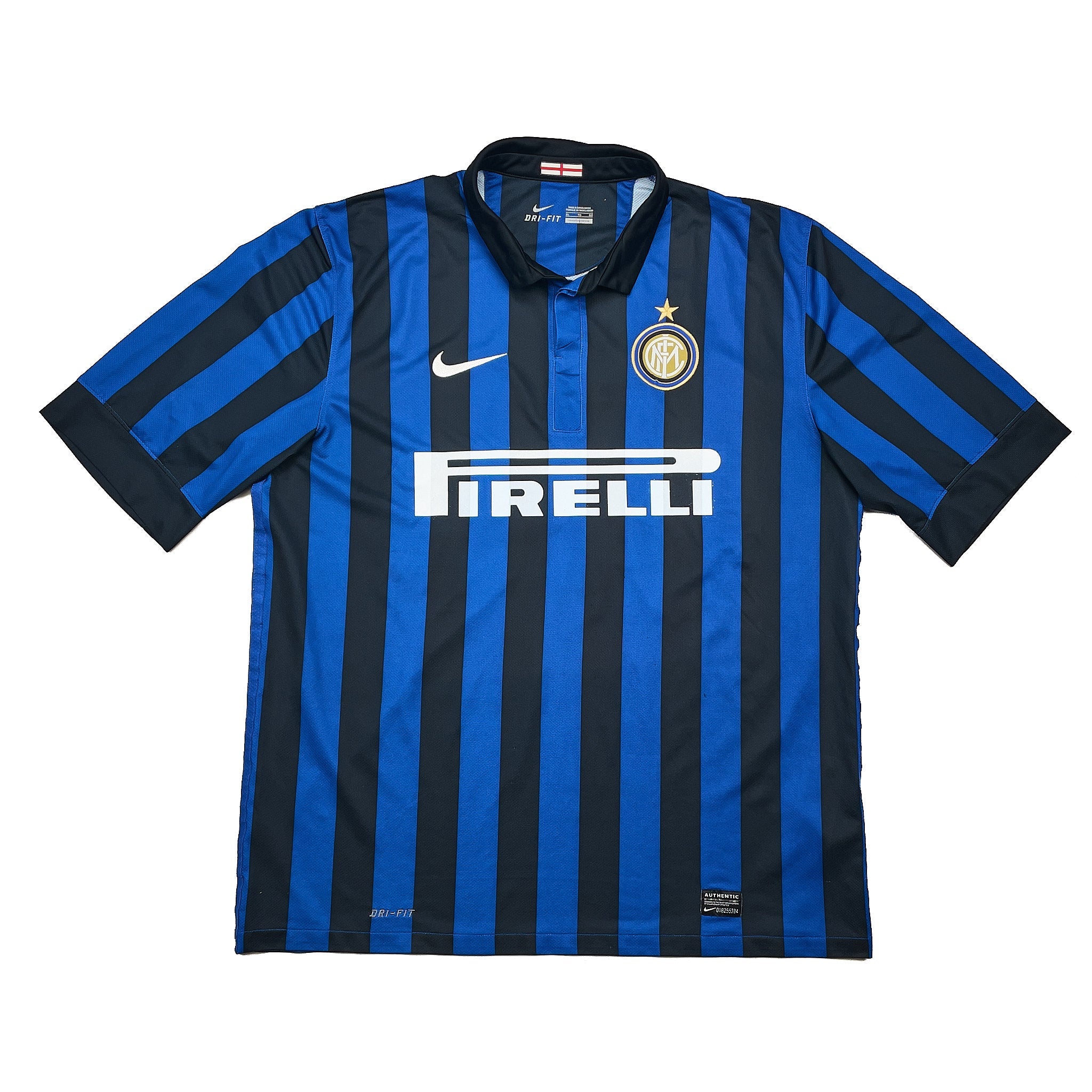 Buy 2011/12 Inter Milan J.Zanetti 4 Home Shirt (XL) Nike ~ Free worldwide shipping available ~ Authentic Vintage Football Shirts from Cult Kits