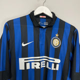 Shop 2011/12 INTER MILAN MILITO #22 HOME SHIRT (M) NIKE, classic football shirts, vintage football shirts & retro soccer jerseys at Cult Kits