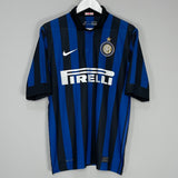 Shop 2011/12 INTER MILAN MILITO #22 HOME SHIRT (M) NIKE, classic football shirts, vintage football shirts & retro soccer jerseys at Cult Kits