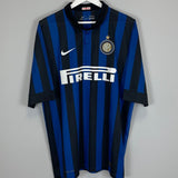 Shop 2011/12 INTER MILAN MILITO #22 HOME SHIRT (XL) NIKE, classic football shirts, vintage football shirts & retro soccer jerseys at Cult Kits