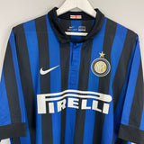 Shop 2011/12 INTER MILAN MILITO #22 HOME SHIRT (XL) NIKE, classic football shirts, vintage football shirts & retro soccer jerseys at Cult Kits