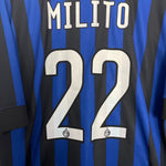 Shop 2011/12 INTER MILAN MILITO #22 HOME SHIRT (XXL) NIKE, classic football shirts, vintage football shirts & retro soccer jerseys at Cult Kits