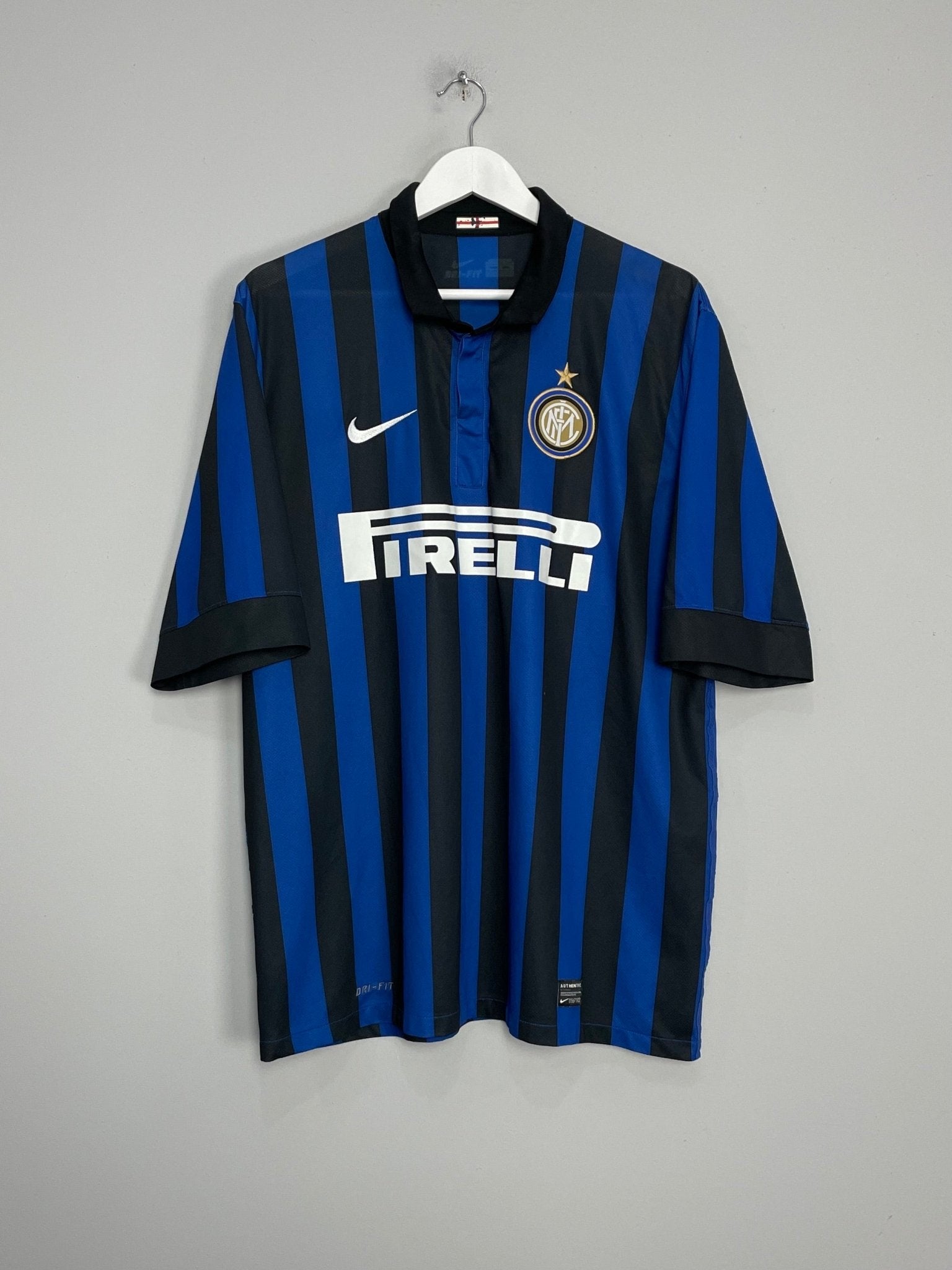 Shop 2011/12 INTER MILAN MILITO #22 HOME SHIRT (XXL) NIKE, classic football shirts, vintage football shirts & retro soccer jerseys at Cult Kits