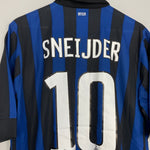 Shop 2011/12 INTER MILAN SNEIJDER #10 HOME SHIRT (L) NIKE, classic football shirts, vintage football shirts & retro soccer jerseys at Cult Kits