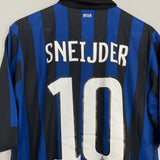 Shop 2011/12 INTER MILAN SNEIJDER #10 HOME SHIRT (L) NIKE, classic football shirts, vintage football shirts & retro soccer jerseys at Cult Kits