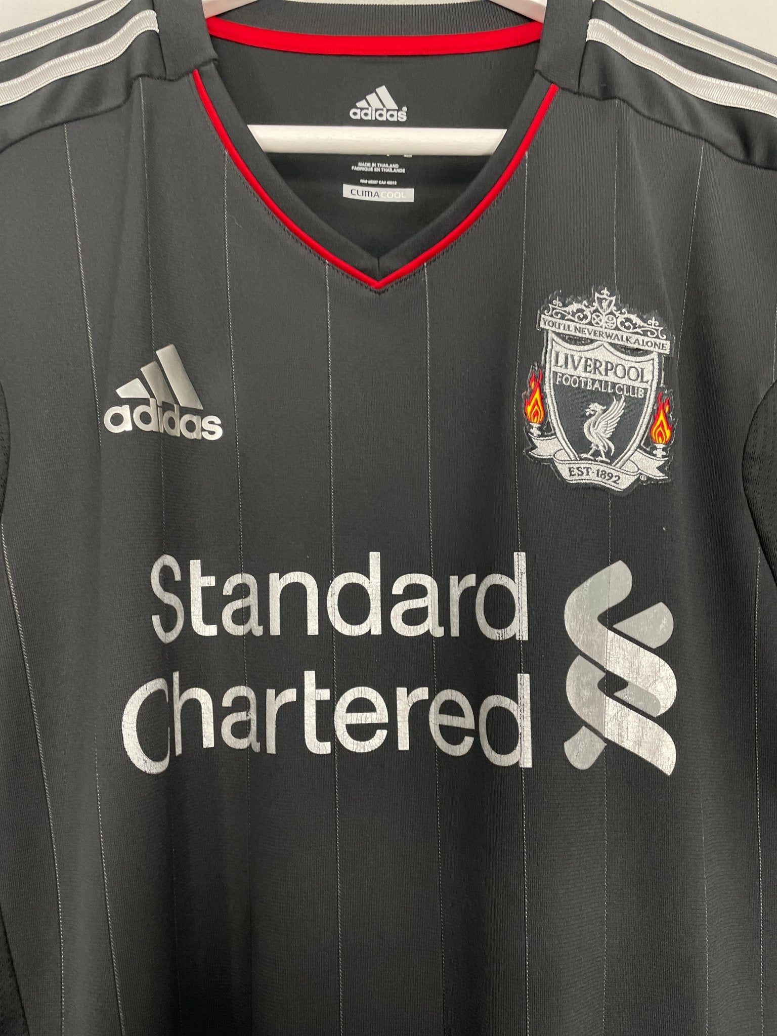 Shop 2011/12 LIVERPOOL SUAREZ #7 AWAY SHIRT (M) ADIDAS, classic football shirts, vintage football shirts & retro soccer jerseys at Cult Kits