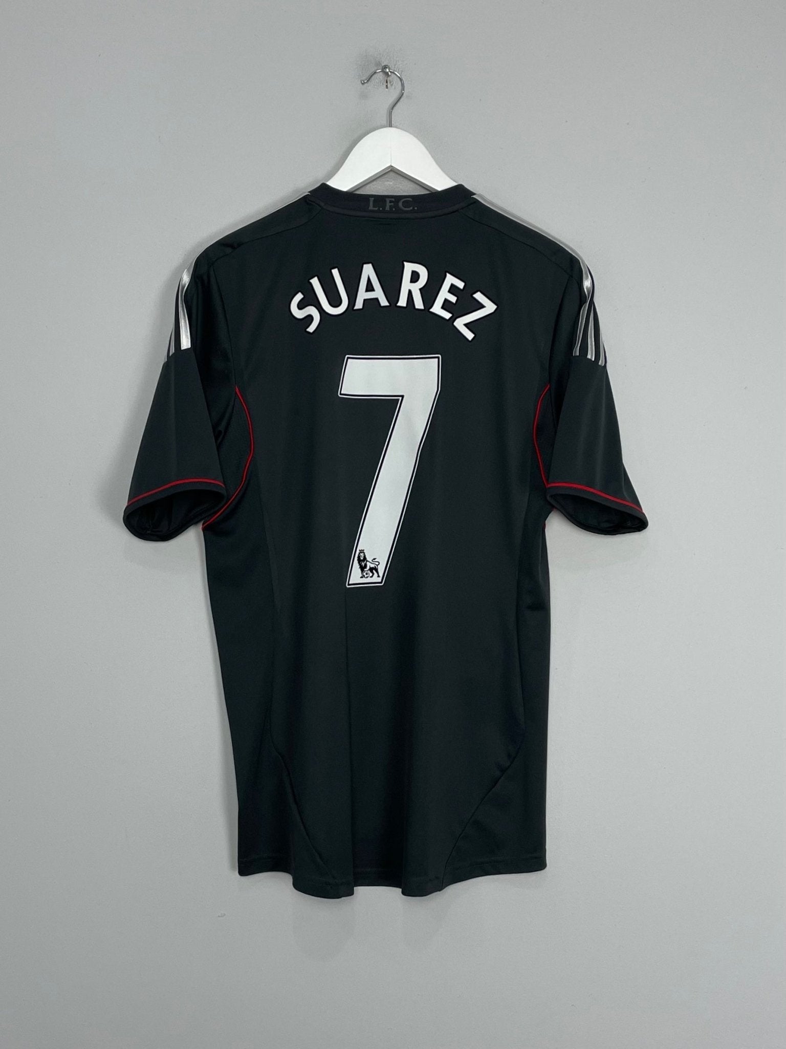 Shop 2011/12 LIVERPOOL SUAREZ #7 AWAY SHIRT (M) ADIDAS, classic football shirts, vintage football shirts & retro soccer jerseys at Cult Kits
