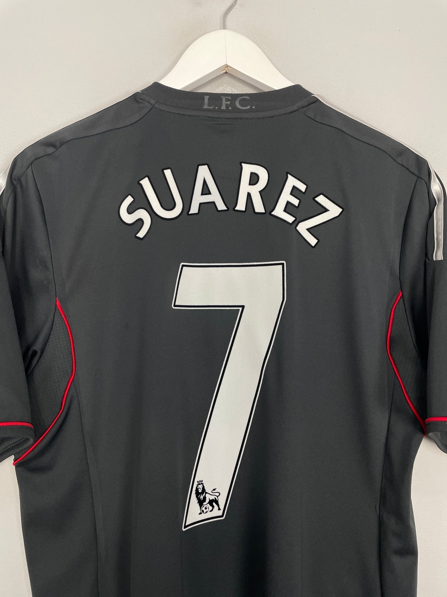 Shop 2011/12 LIVERPOOL SUAREZ #7 AWAY SHIRT (M) ADIDAS, classic football shirts, vintage football shirts & retro soccer jerseys at Cult Kits