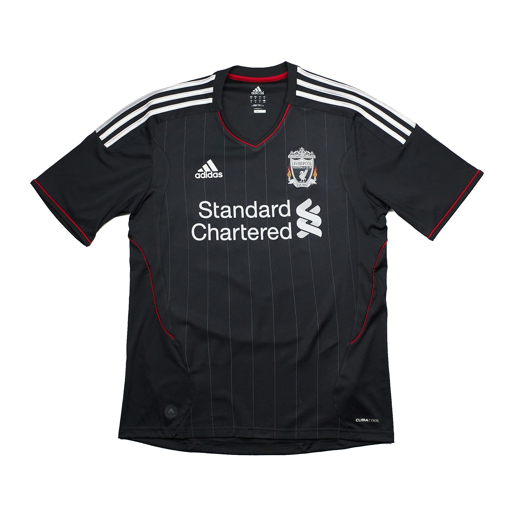 Buy 2011/12 Liverpool Suarez 7 Away Shirt (M) Adidas ~ Free worldwide shipping ~ Authentic Vintage Football Shirts from Cult Kits